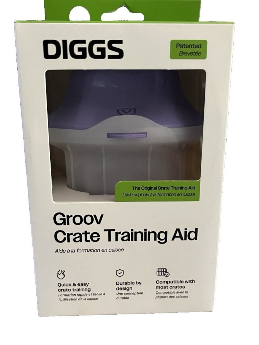 Diggs Groov Crate Dog Training Aid Lavender